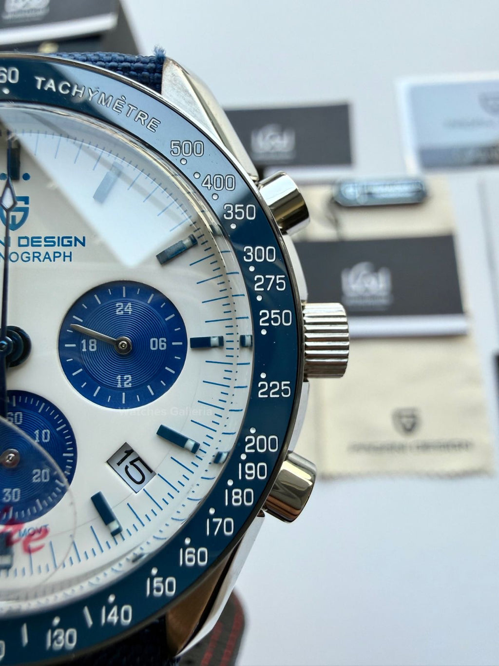 Pagani Design PD1701 Speedmaster Moonwatch Blue 40mm Chronograph – Seiko VK63 Quartz | Sapphire Crystal | 100M WR