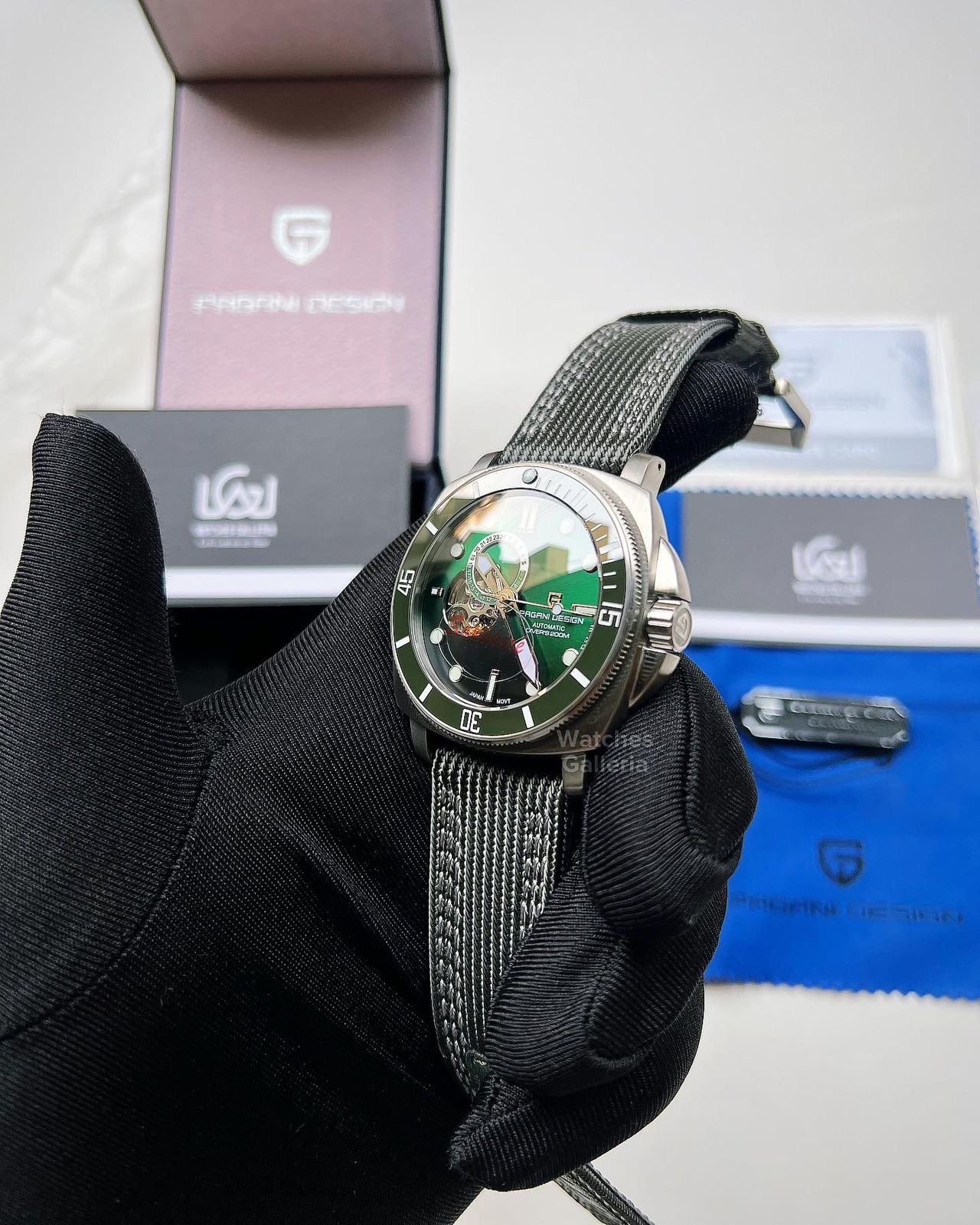 Pagani Design Submersible Green Dial PD1736