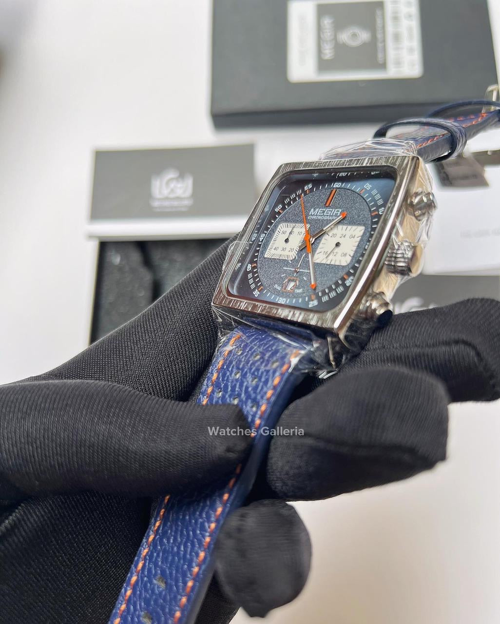 Megir Monaco Chronograph Quartz (Blue) ML2182
