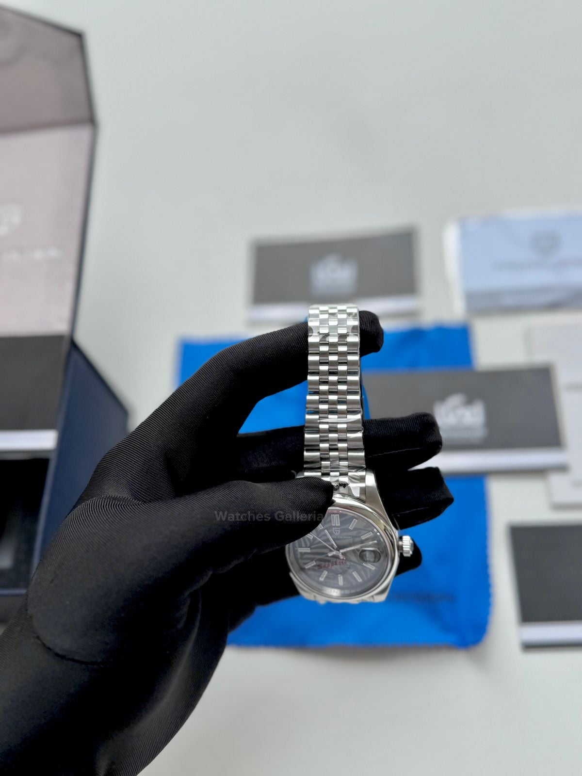 Pagani Design Oyster Perpetual Jubilee Automatic PD1715 Palm Dial (Green) Pagani Design in Pakistan