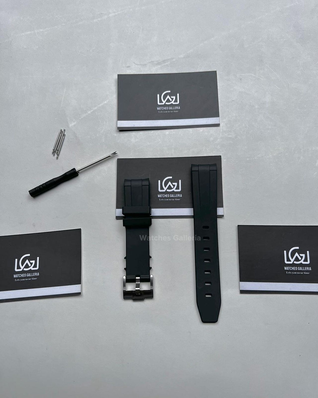 Silicon Straps Premium Black/Silver