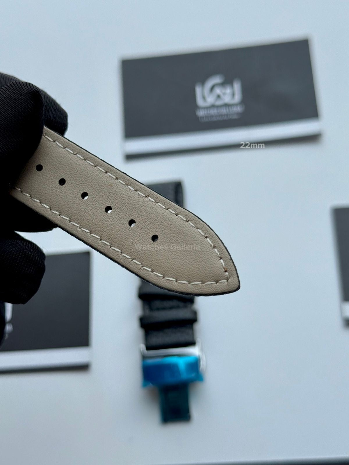 Premium Leather Strap 22mm | Master Lock Deployment Clasp | Universal Fit