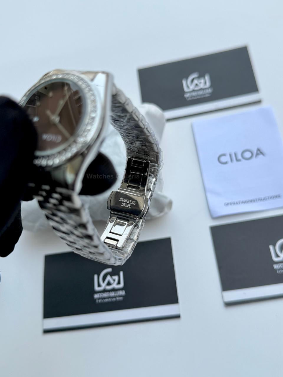 Ciloa 602 Datejust Ladies Watch Quartz (Chocolate) Ciloa Watch Pakistan