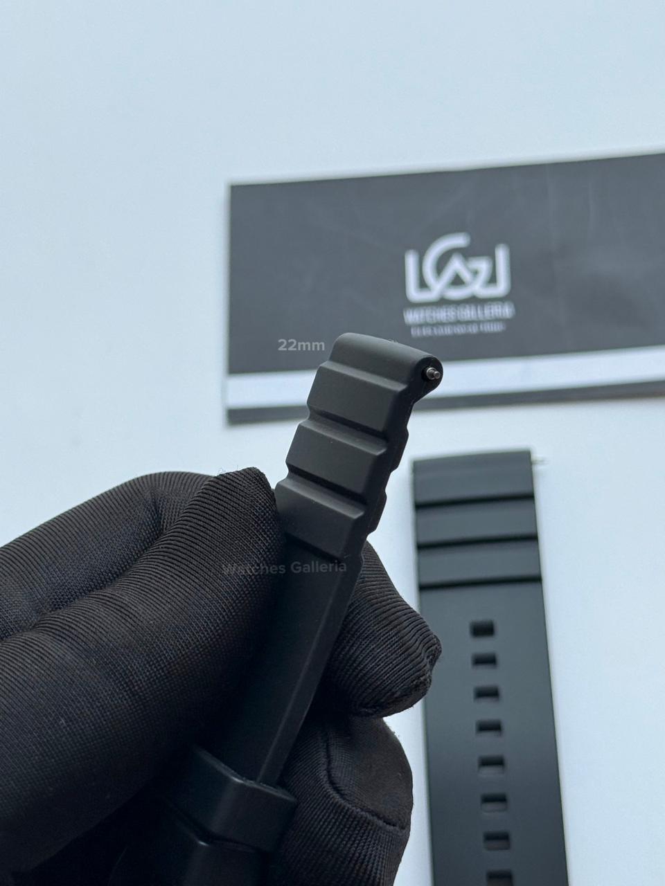Premium Silicone Rubber Strap 22mm – Quick Release Pin Buckle | Black Buckle | Universal Fit for 22mm Watches