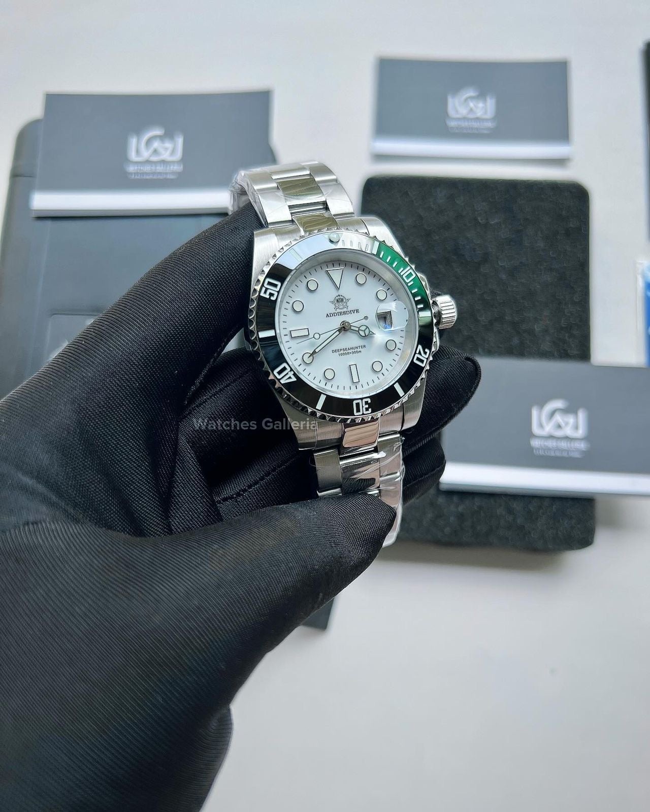 Addiesdive Submariner Date (White) MY-H3-DQZ Watches Galleria