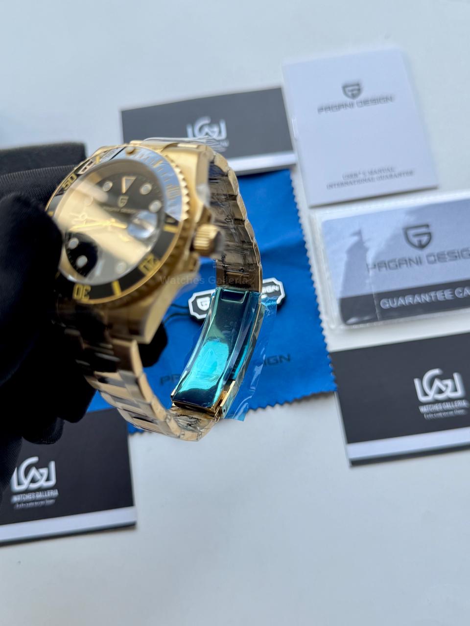 Pagani Design PD1661 Submariner (Gold Black) Pagani Design in Pakistan