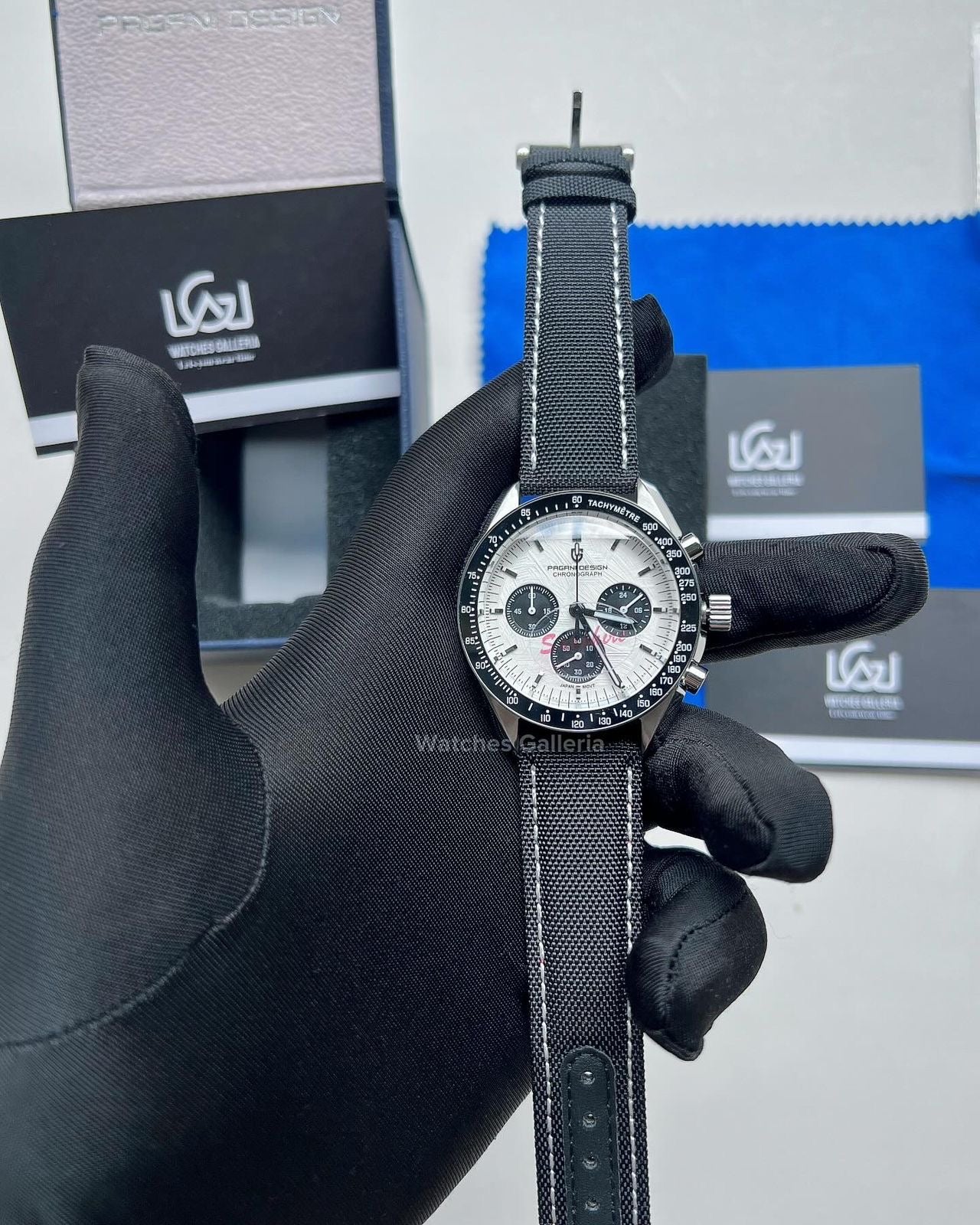 Pagani Design Speedmaster Moonwatch Black Quartz (Canvas Exclusive) PD1701 Watches Galleria