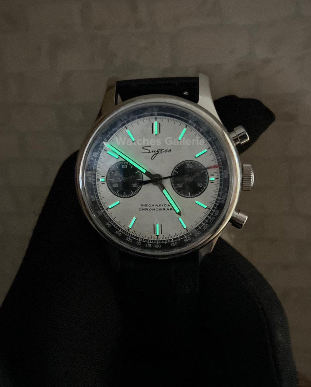 Sugess Panda Chronograph ManualWind (White) ST1901