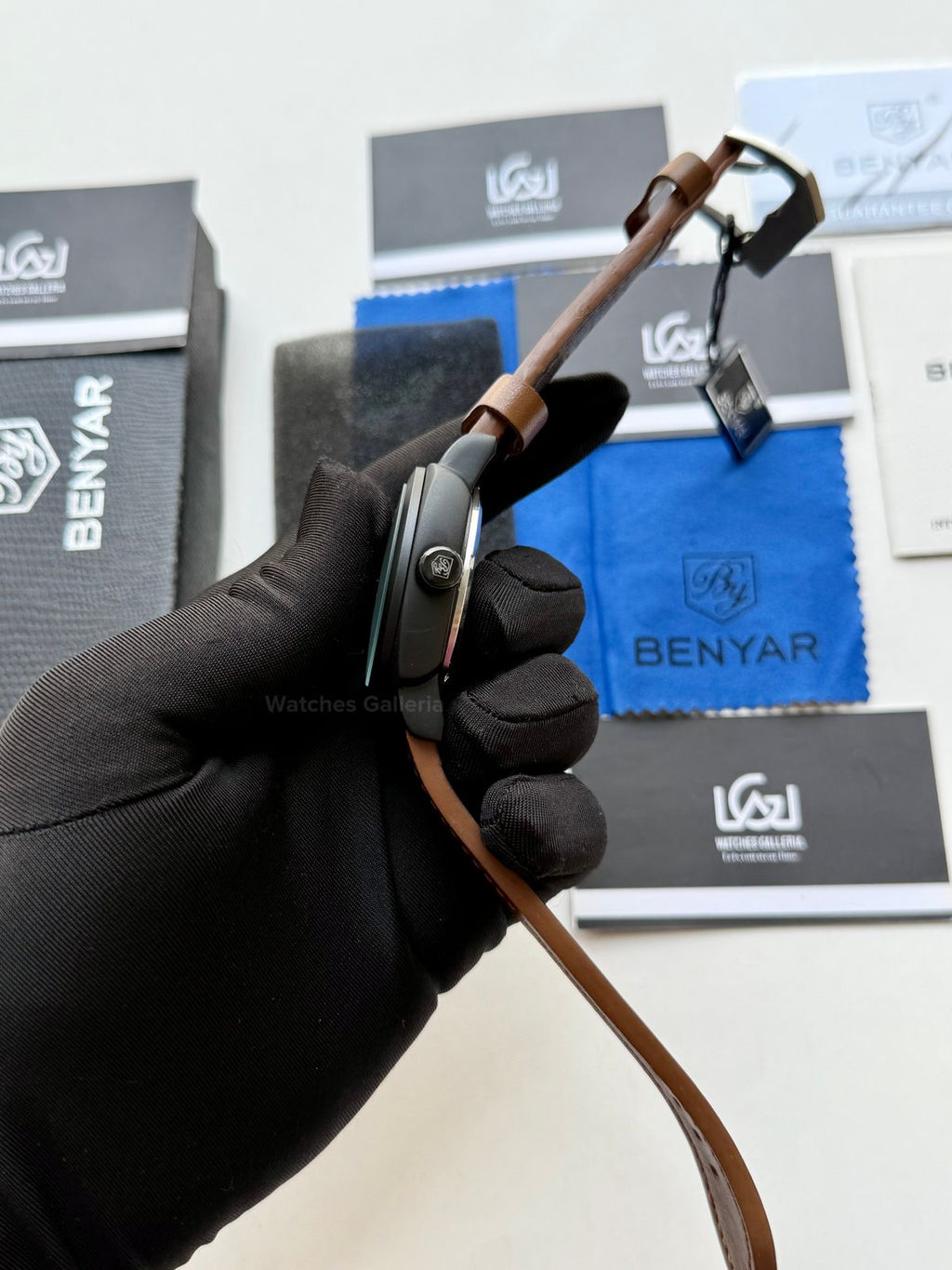 Benyar BY5121 Skeleton Automatic Watch (Black Brown) Benyar in Pakistan