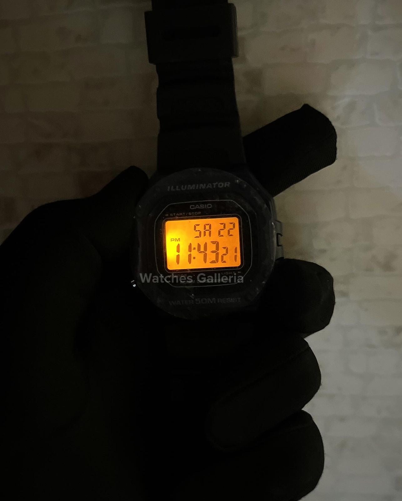 Casio Sports Digital Watch (Black Blue Limited Edition) W218H Watches Galleria