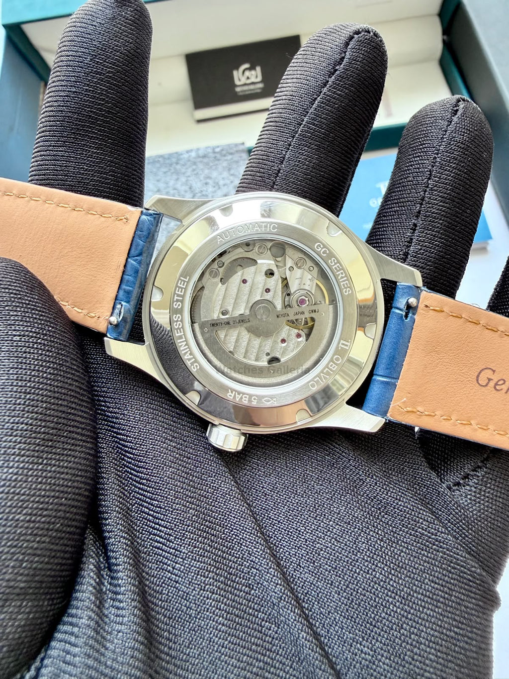 OBLVLO GC (Blue Silver Black) Grand Complications Celestial Automatic Watch Brown & Black Dial with Rose Gold Details, Moving Constellation & Earth Display – OBLVLOGC