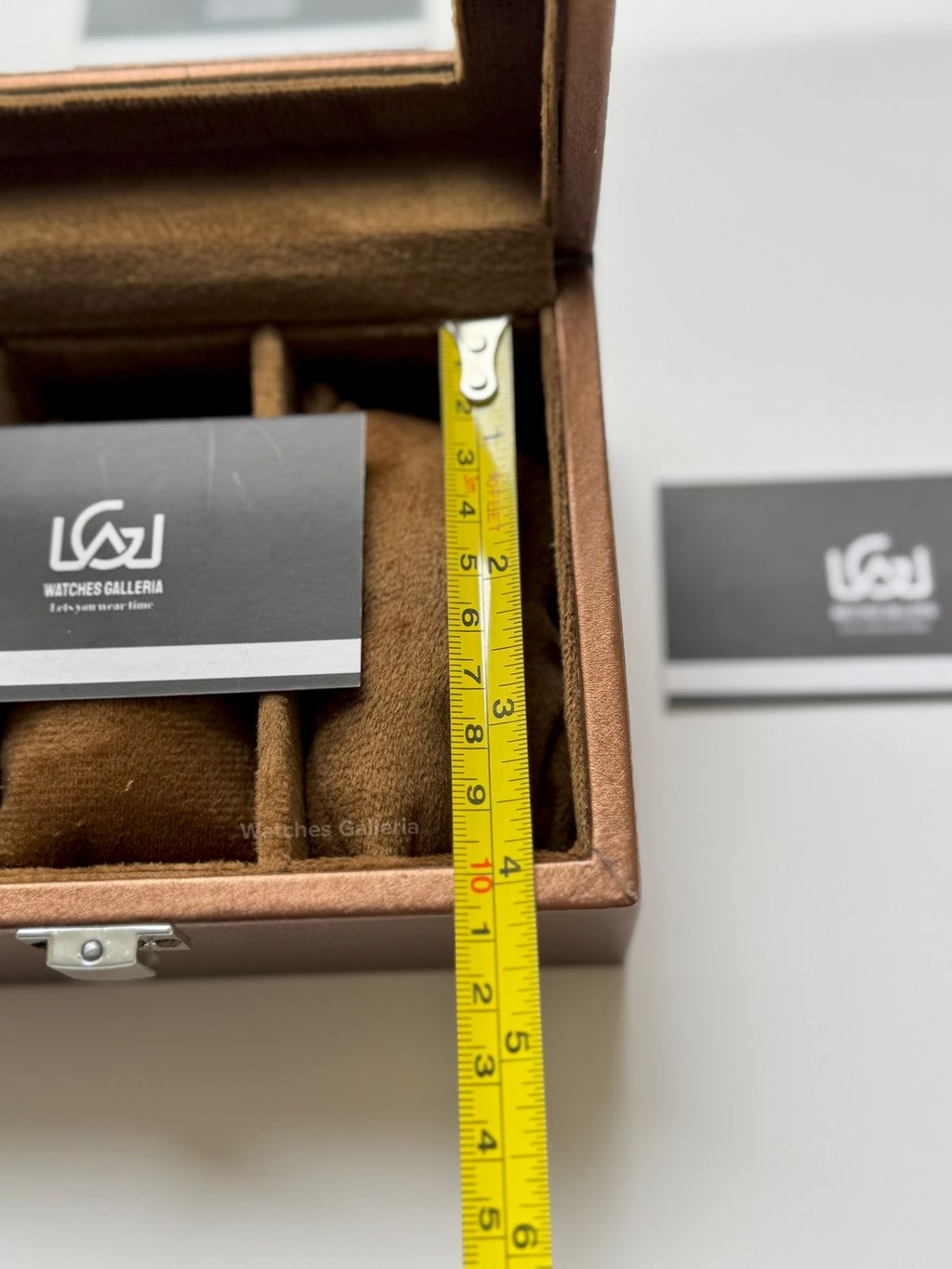 Watch Organizer Box (Brown) | 3 Slots Watch Box | Watch Storage Box | Watch Box