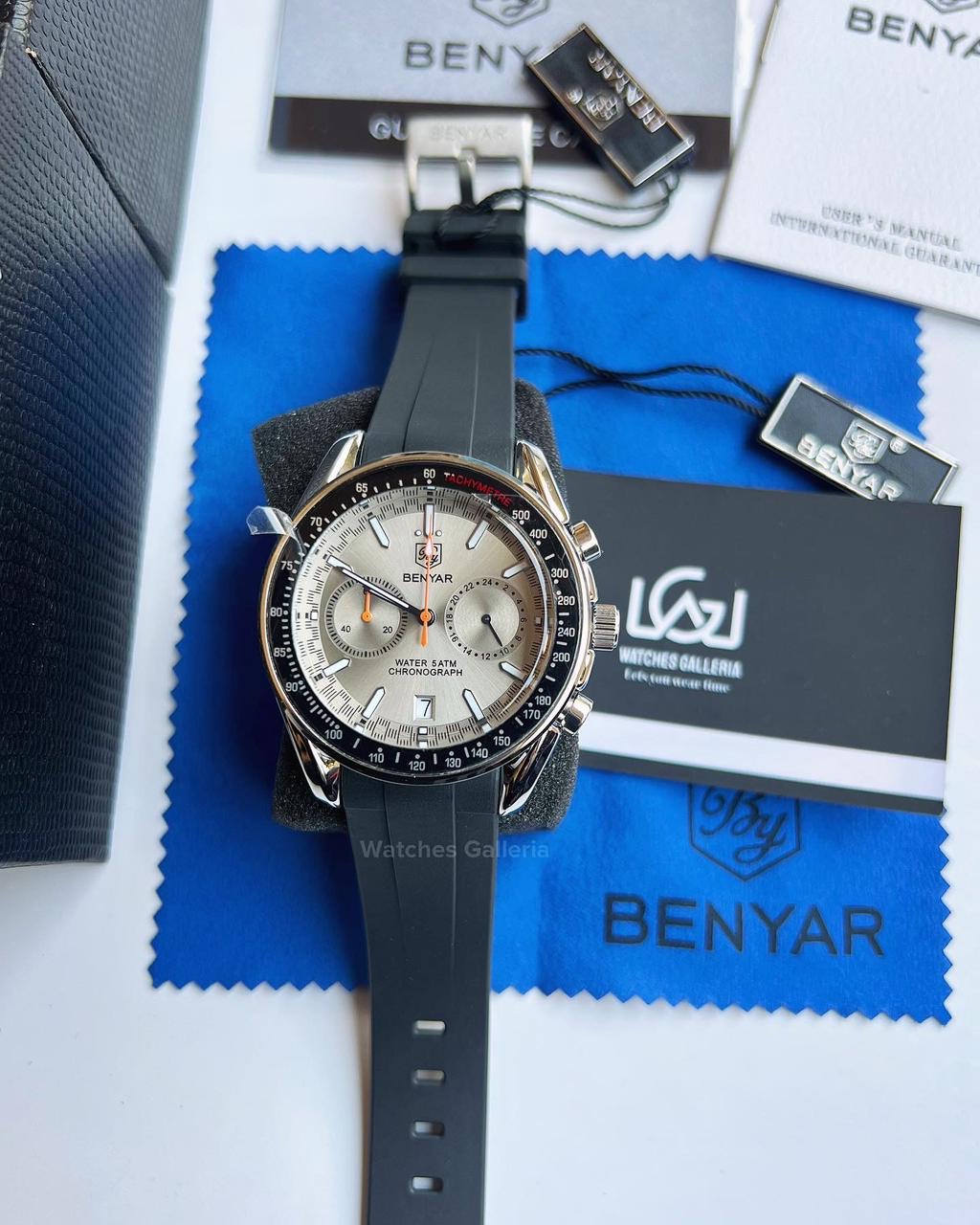 Benyar Black Bay Chronograph Quartz (Silver) BY5194