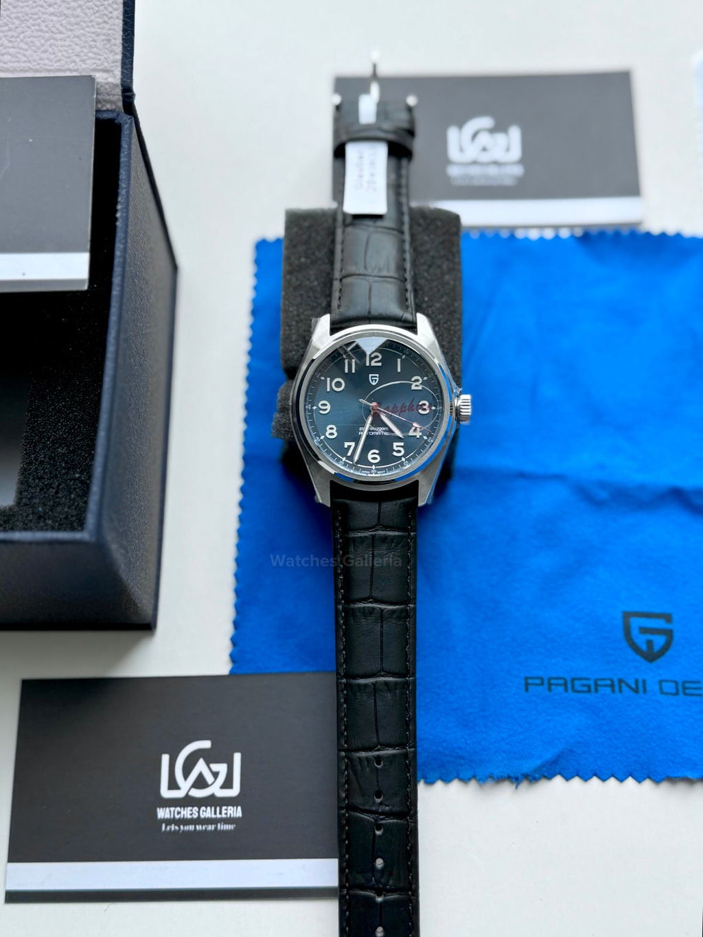 Pagani Design PD1717 Spirit Pilot (Blue/Black Leather Exclusive) Pagani Design Watch Pakistan
