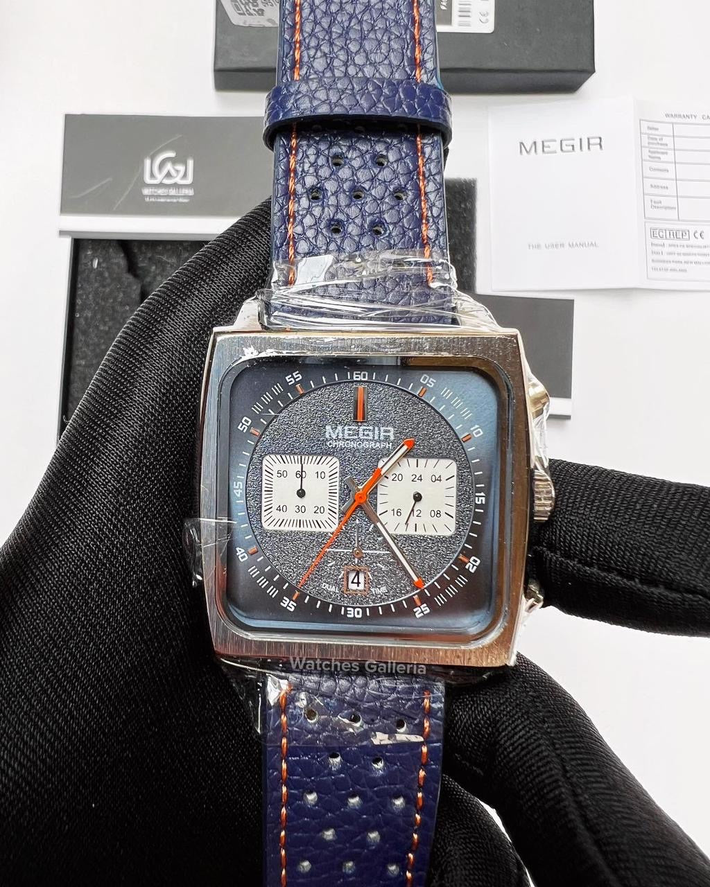 Megir Monaco Chronograph Quartz (Blue) ML2182