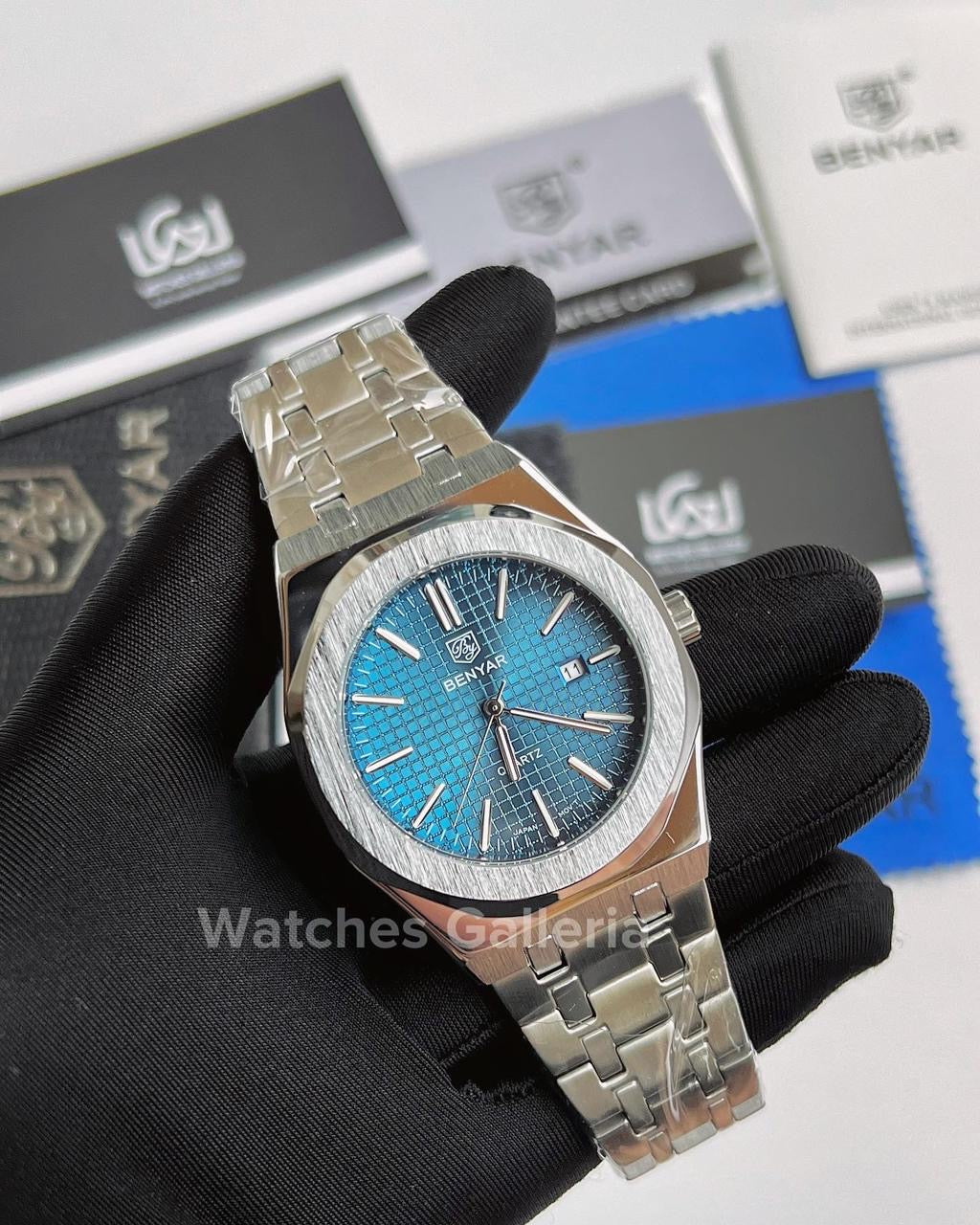 Benyar Royal Oak V1 Quartz (Blue) BY5156