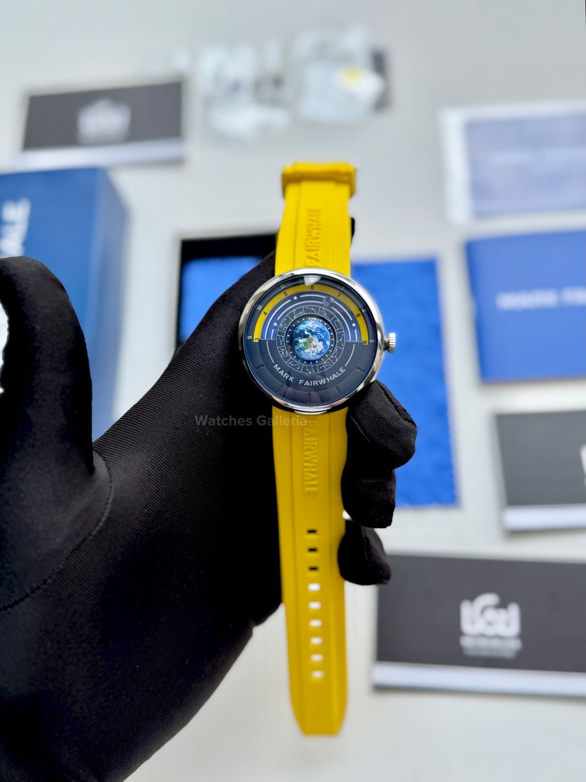 Mark Fairwhale Earth Planet Quartz (Yellow) MFW5700 Watches Galleria © Copyrights All Right Reserved