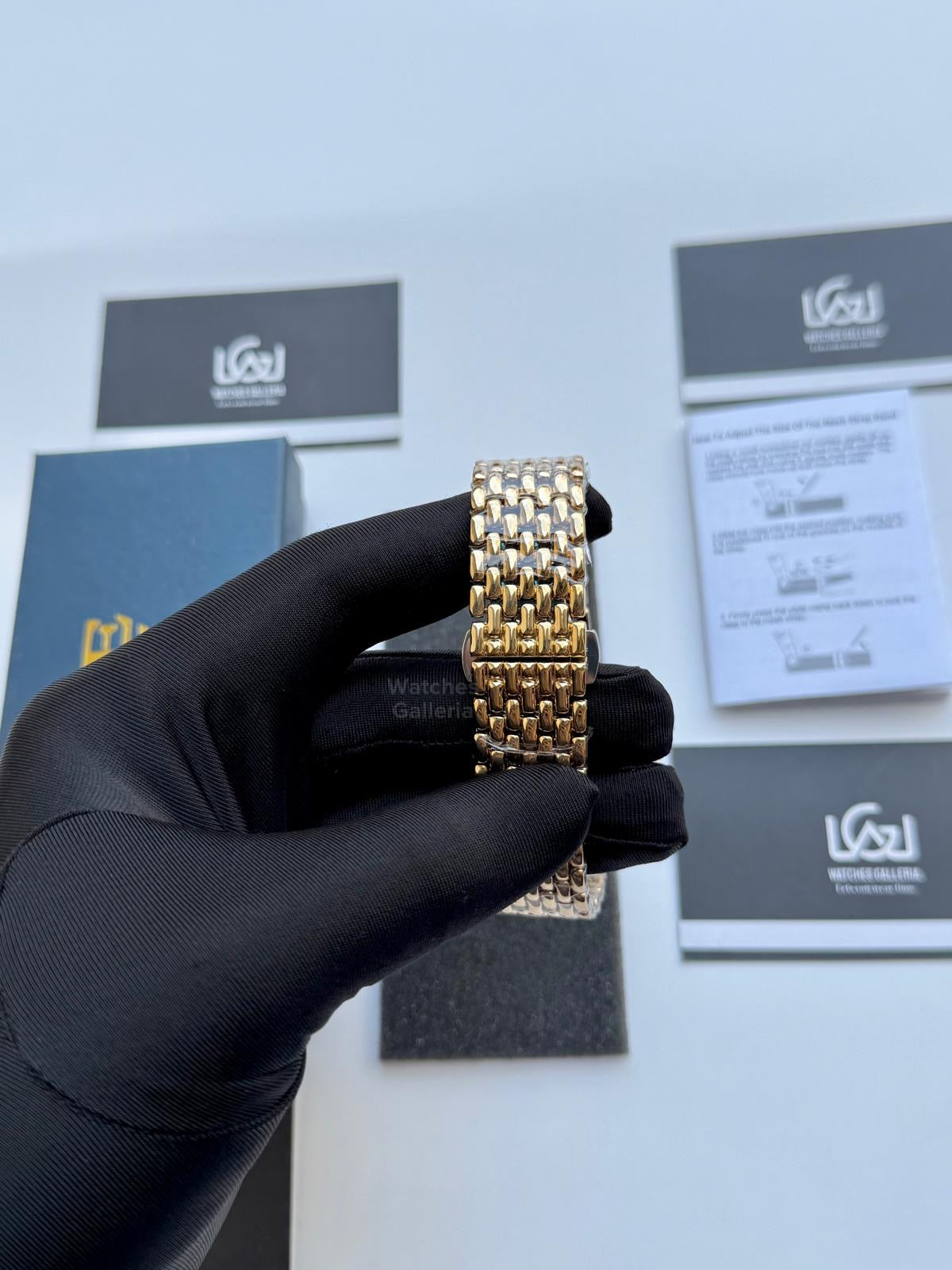 Lige 89156 Tank Women Watch Quartz (Gold/Black) Lige Women Watch