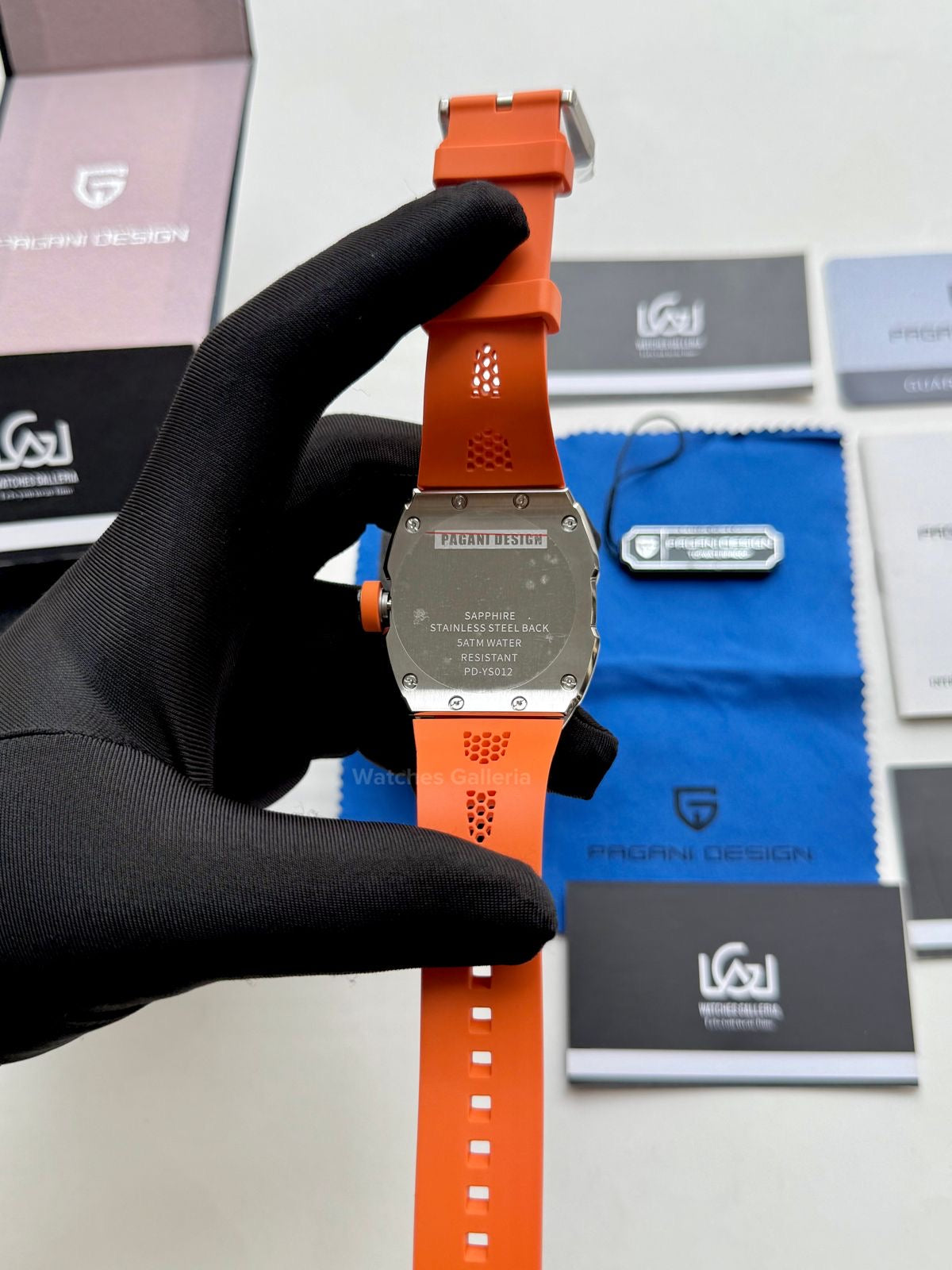 Pagani Design Tonneau Calendar Quartz PDys012 (Orange) Pagani Design in Pakistan