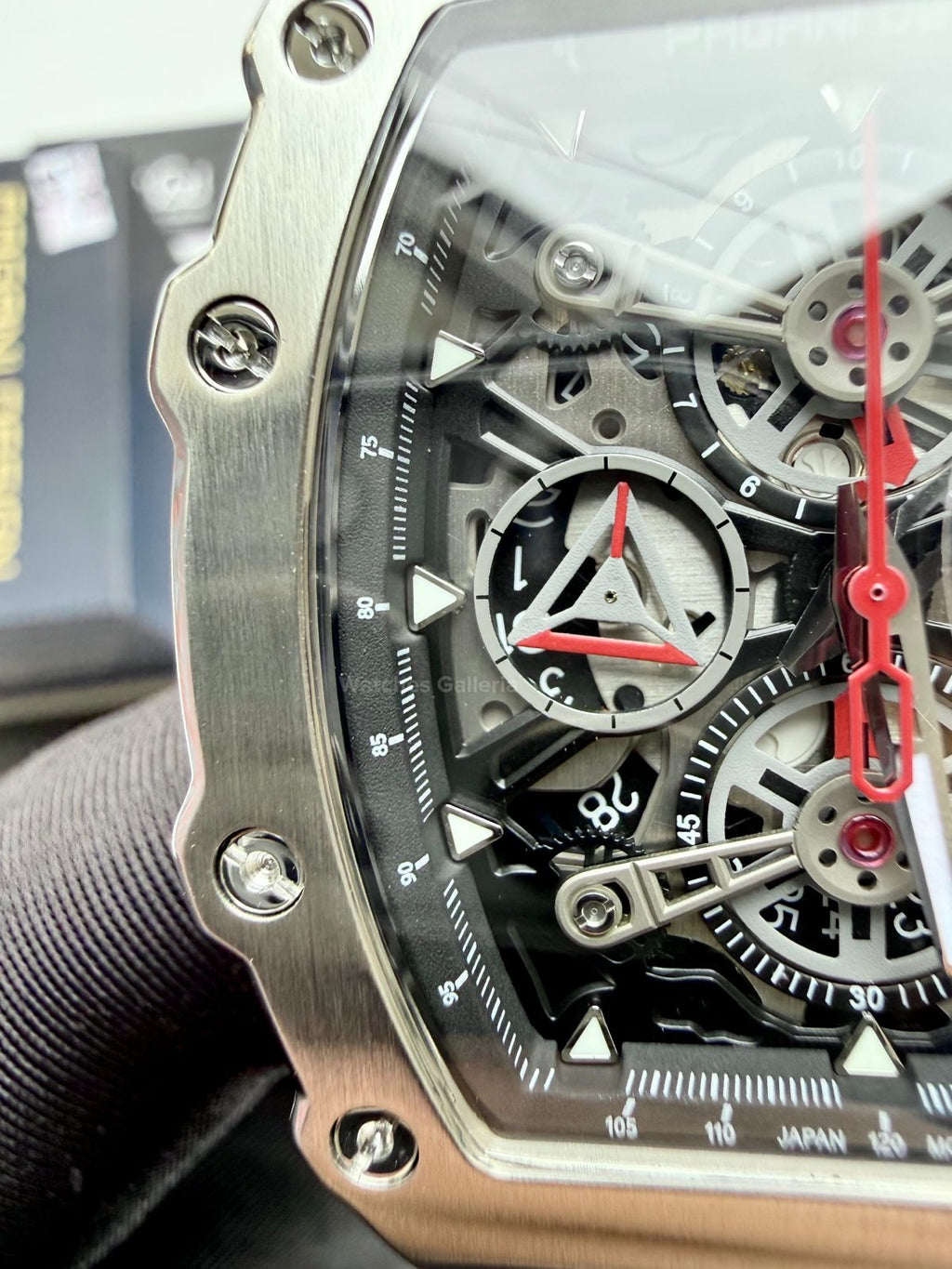 Pagani Design PDys011 Tonneau Chronograph Quartz Watch (Black/Black) - Sapphire Crystal | Japan Epson YM92 | 100% Original in Pakistan