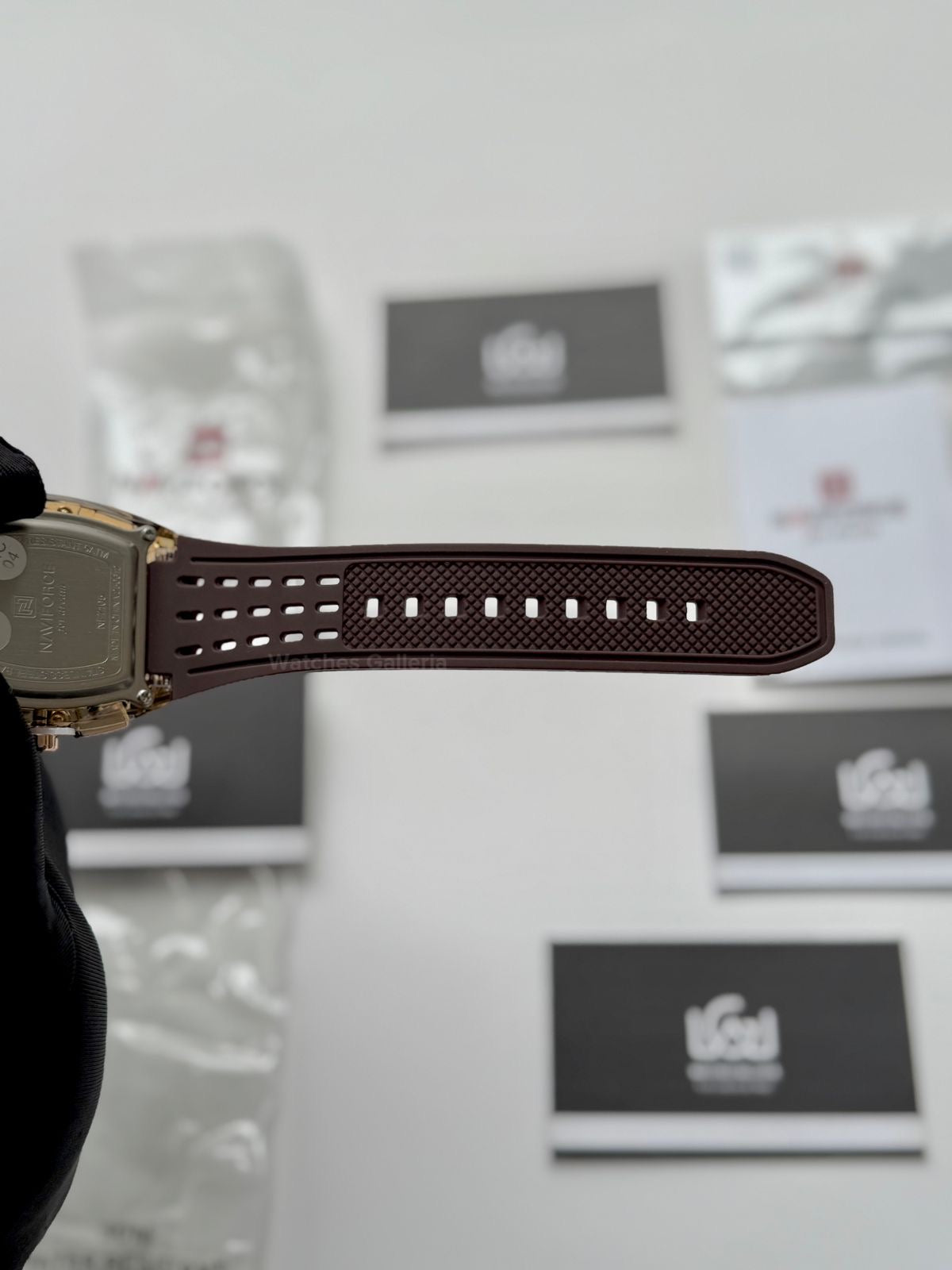 Naviforce NF7105 Tonneau Watch (Brown) Naviforce Watch in Pakistan