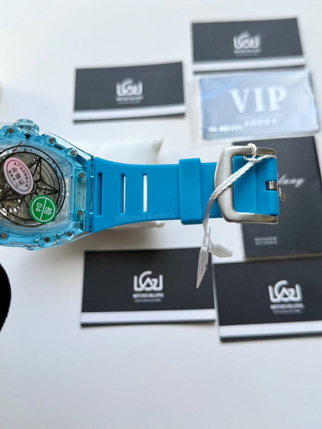 Ailang 8109 Skeleton Watch for Men White Blue Automatic Mechanical Watch Original Ailang Watch Pakistan