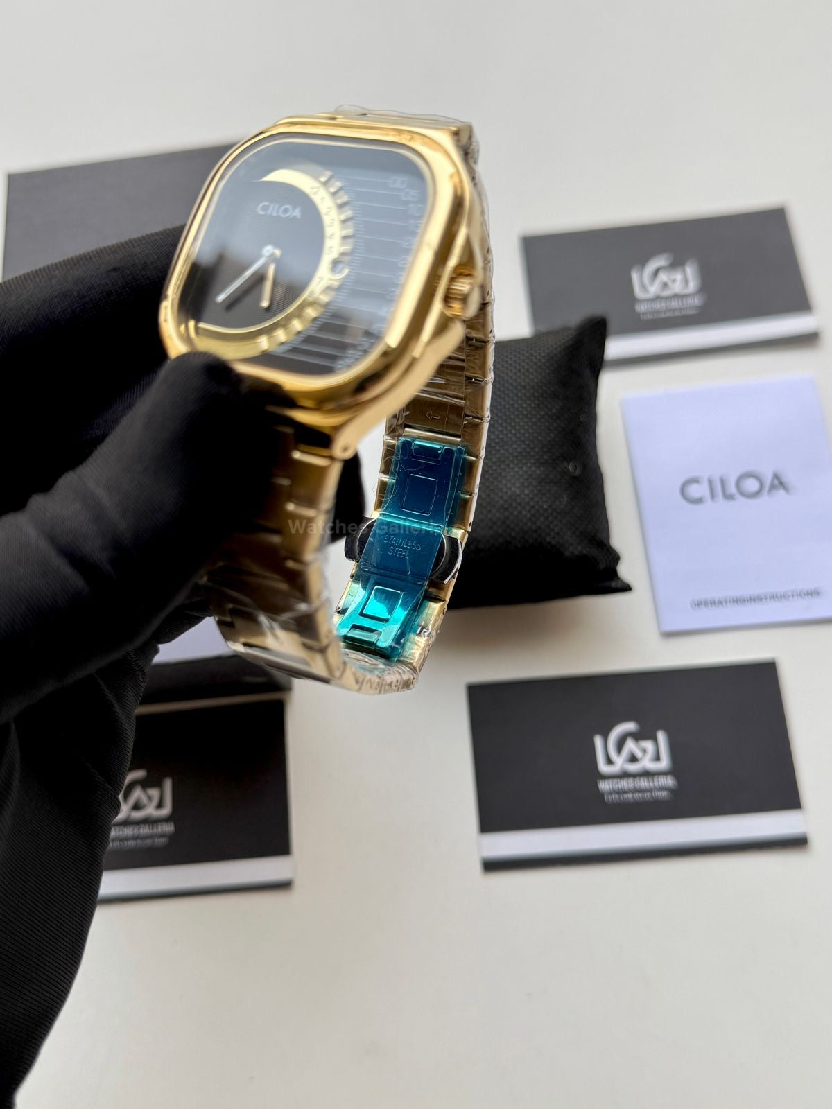 Ciloa Watch 513 Gold Square (Gold) Ciloa Watch in Pakistan