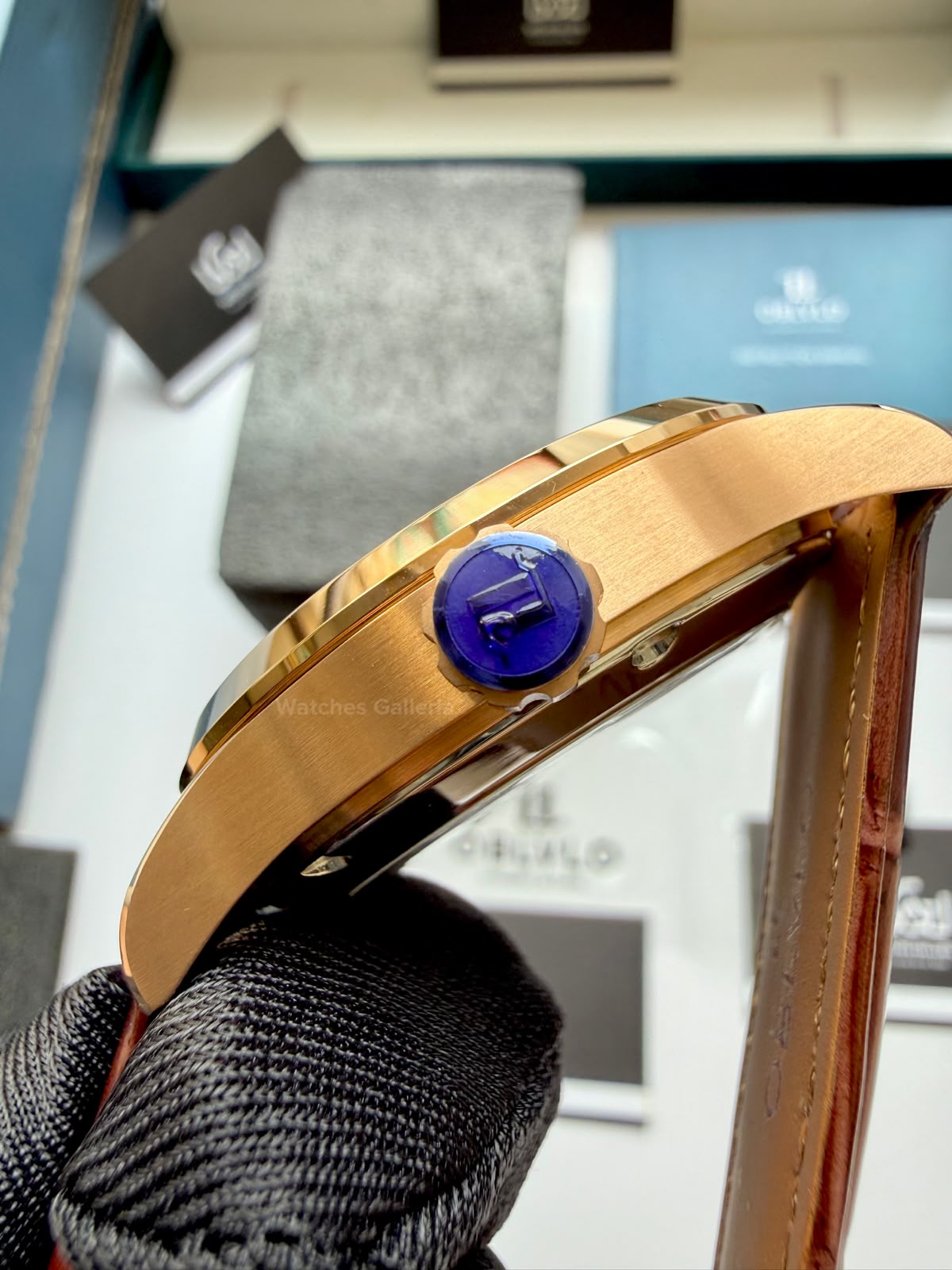 OBLVLO GC (Brown Rose Gold Black) Grand Complications Celestial Automatic Watch Brown & Black Dial with Rose Gold Details, Moving Constellation & Earth Display – OBLVLOGC | Oblvlo