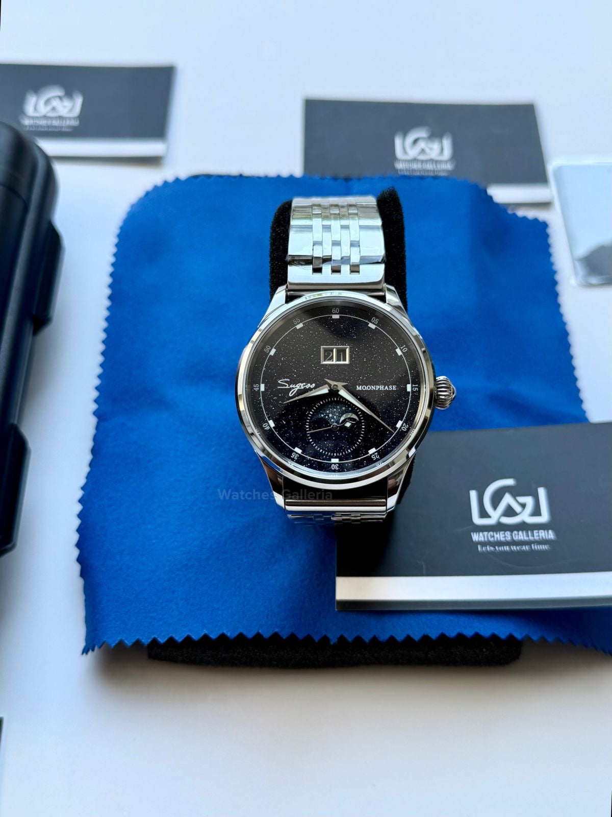 Sugess S401B Oyster Moonphase Watch in Pakistan – Luxury Men’s Automatic Mechanical Watch with Starry Sky Dial