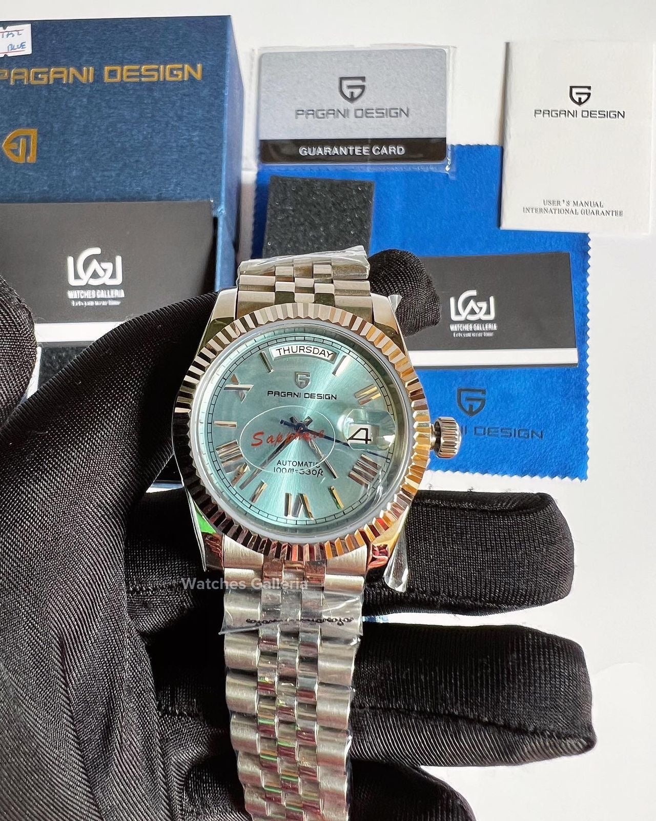 Pagani Design Date Day 36mm Automatic (Ice Blue)  PD1752 "Limited Edition"