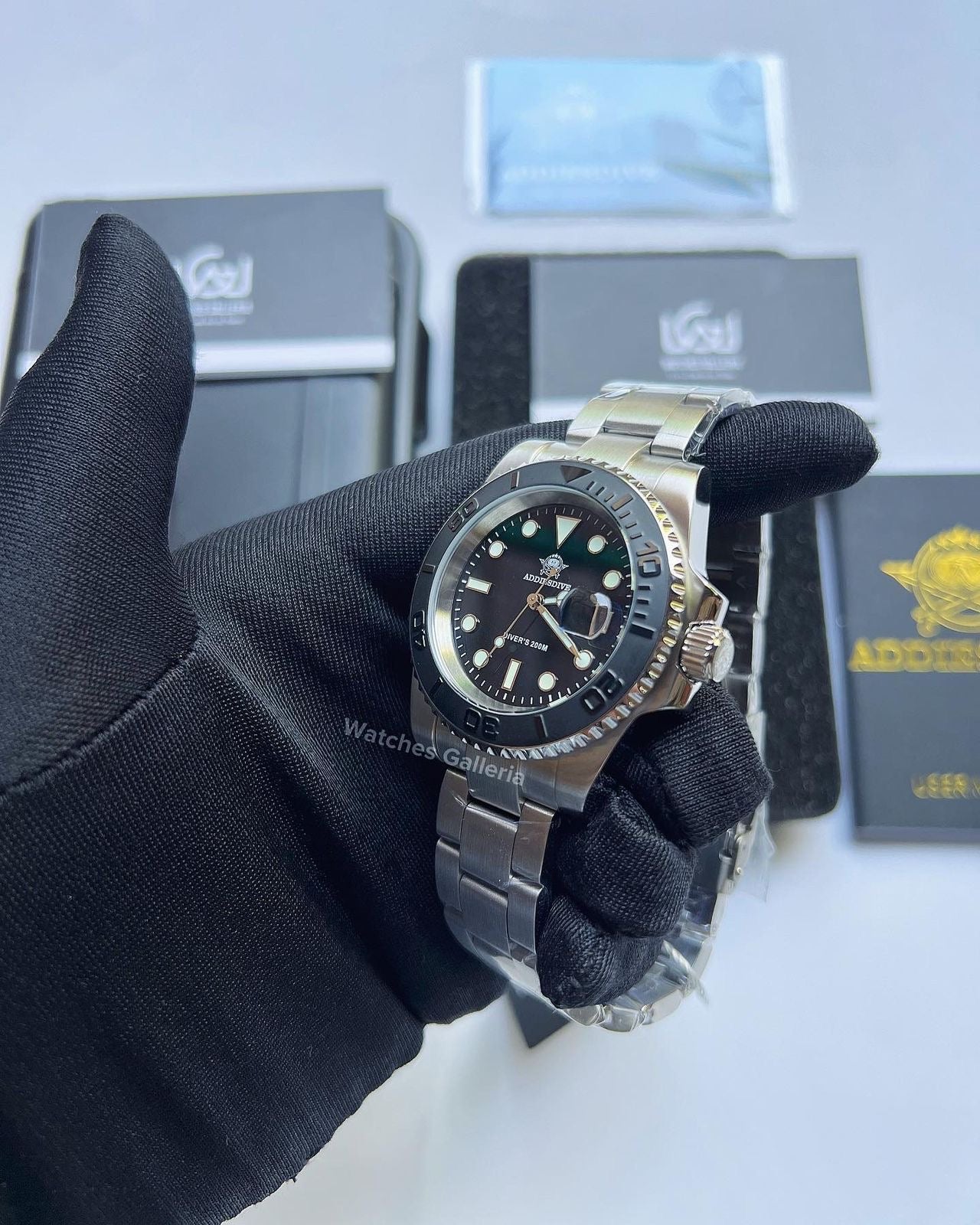 Addiesdive Yachtmaster Quartz (Black) MY-H3-C