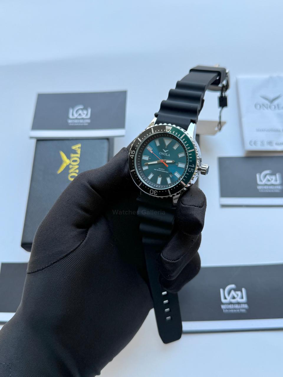 Onola 3850 Sports Diving Style Quartz (Blue/Black) Onola Pakistan