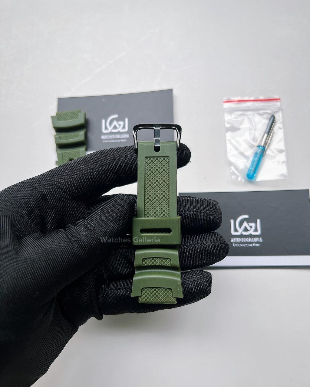 Silicon Straps (Green) For Casio W218H | F108 | AE1100 | AE1200 | SGW300 | MRW200