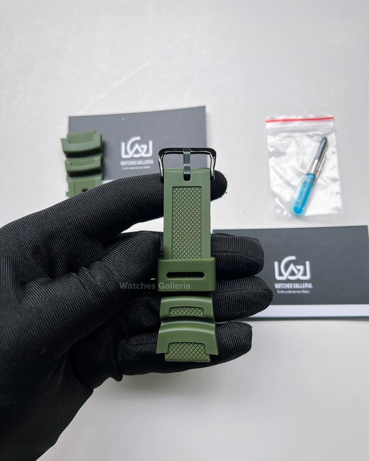 Silicon Straps (Green) For Casio W218H | F108 | AE1100 | AE1200 | SGW300 | MRW200