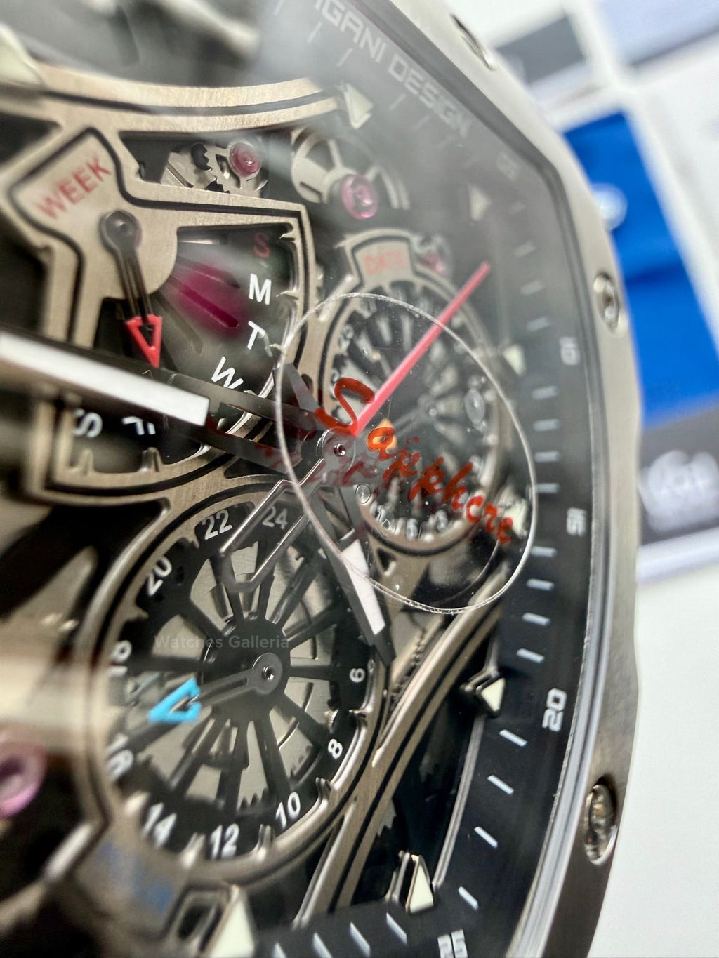 Pagani Design Tonneau Calendar Quartz PDys012 (Black) Pagani Design in Pakistan