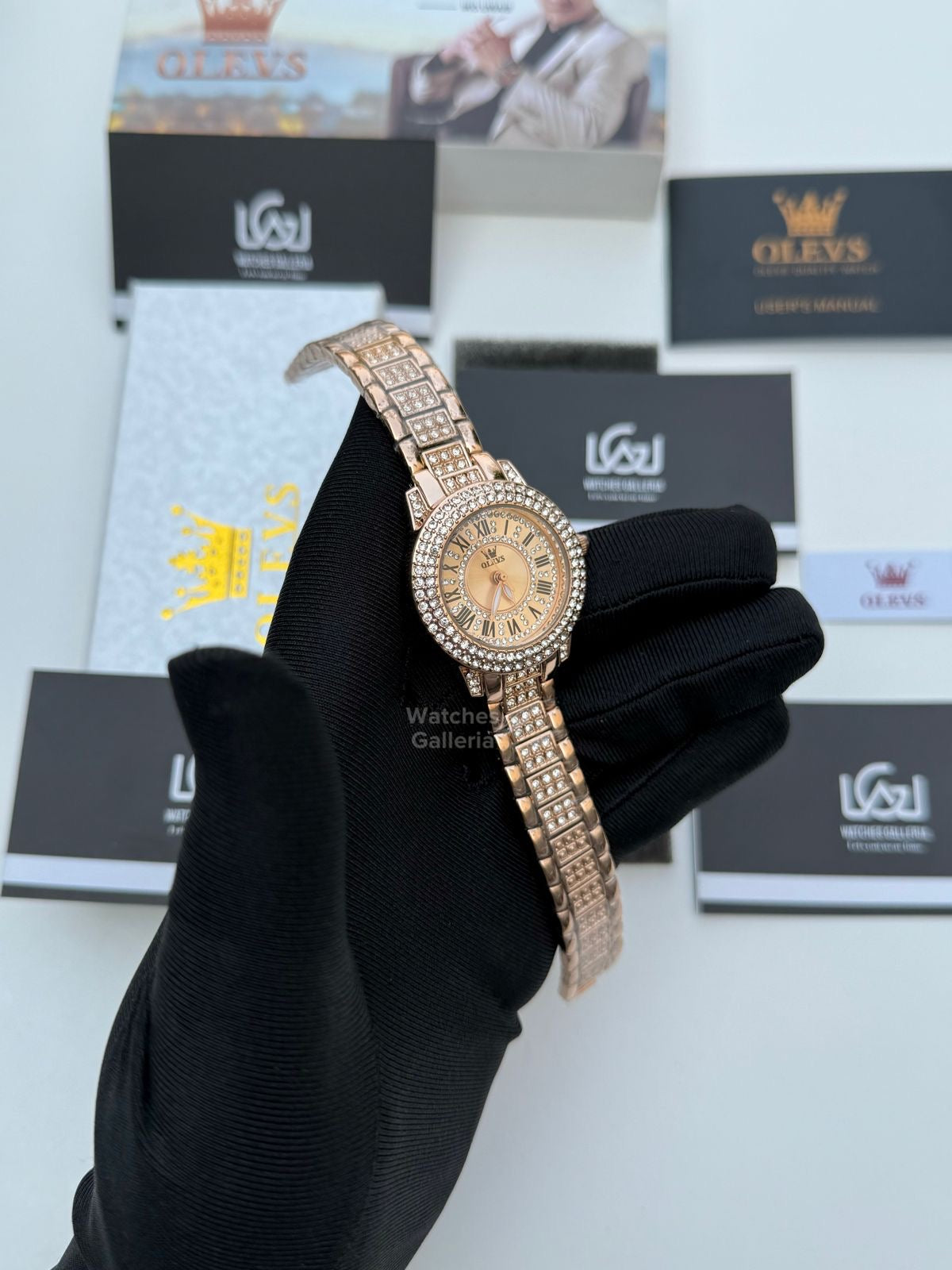 Olevs Stones Women Watch Quartz Olevs9943 Watches Galleria