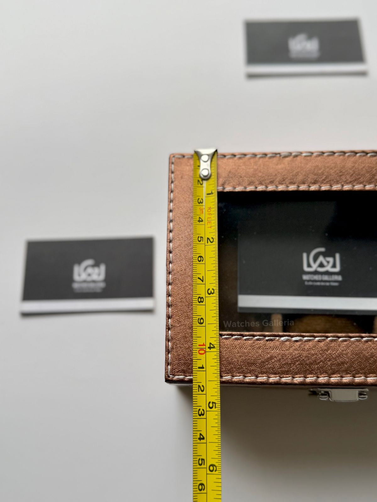 Watch Organizer Box (Brown) | 3 Slots Watch Box | Watch Storage Box | Watch Box