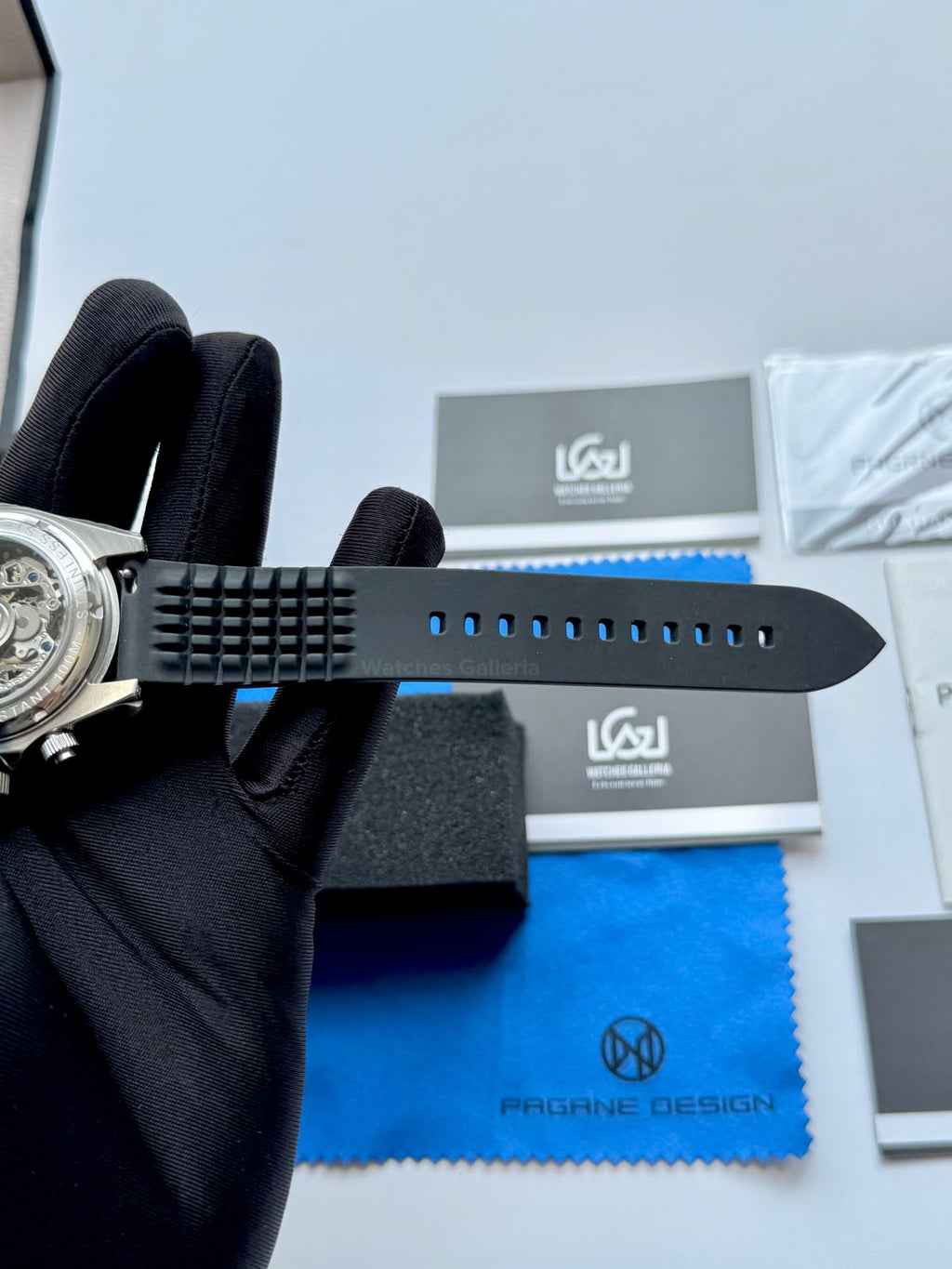 Pagani Design PG1666 Daytona Rainbow Limited Edition Black Automatic Chronograph Watch | 40mm Sapphire Crystal | HZ2196G Movement | 100M Water Resistant