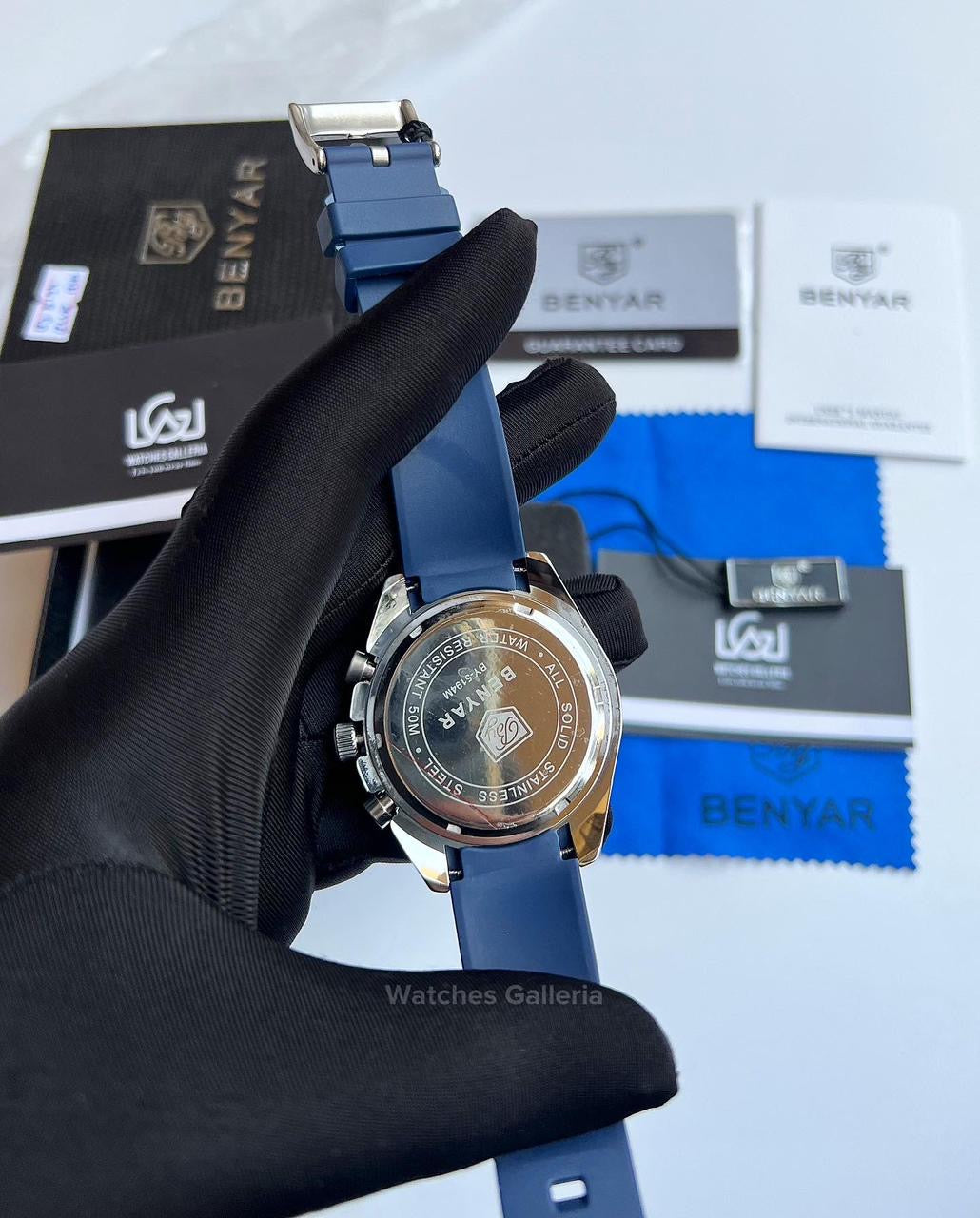 Benyar Black Bay Chronograph Quartz (Blue) BY5194
