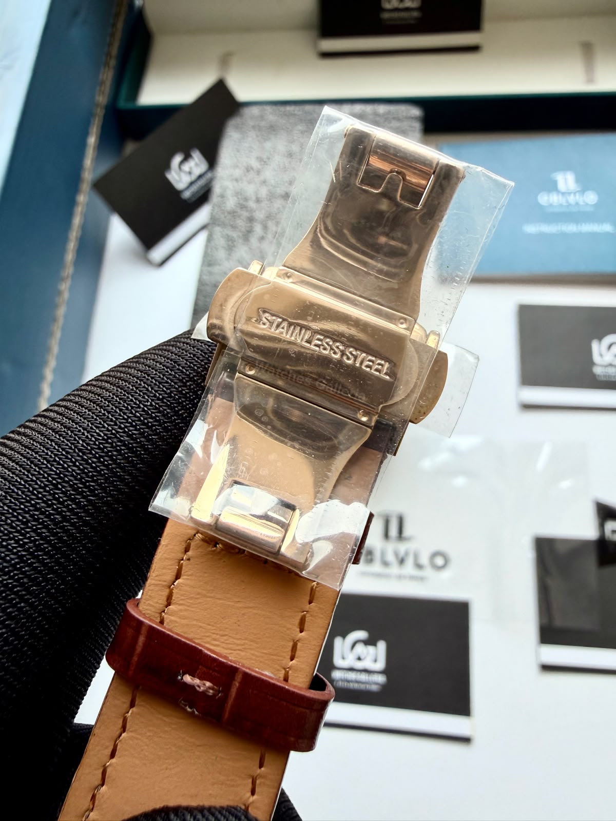 OBLVLO GC (Brown Rose Gold Black) Grand Complications Celestial Automatic Watch Brown & Black Dial with Rose Gold Details, Moving Constellation & Earth Display – OBLVLOGC | Oblvlo