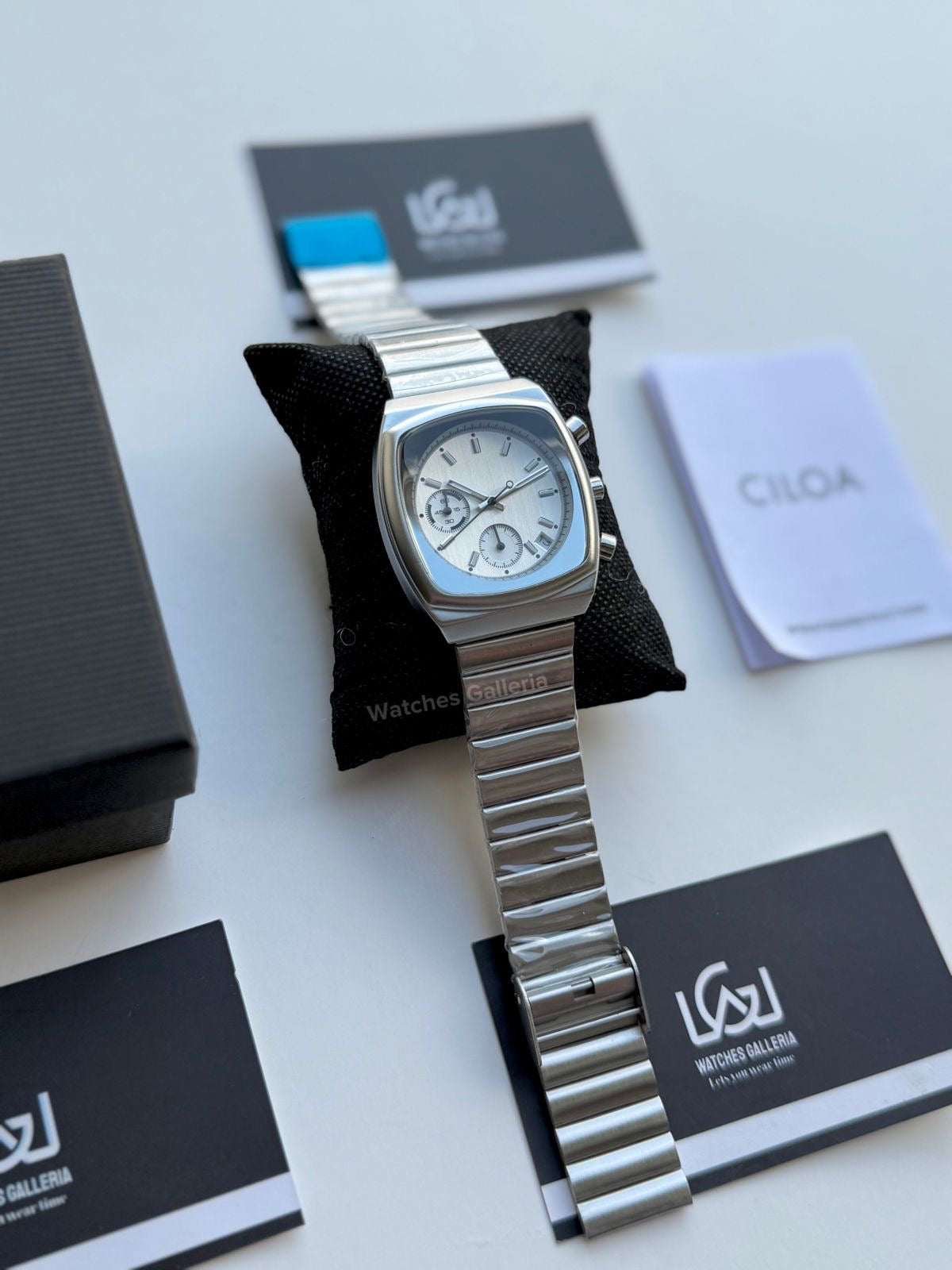 Ciloa Chronograph Steel (Silver) ciloa501 Watches Galleria