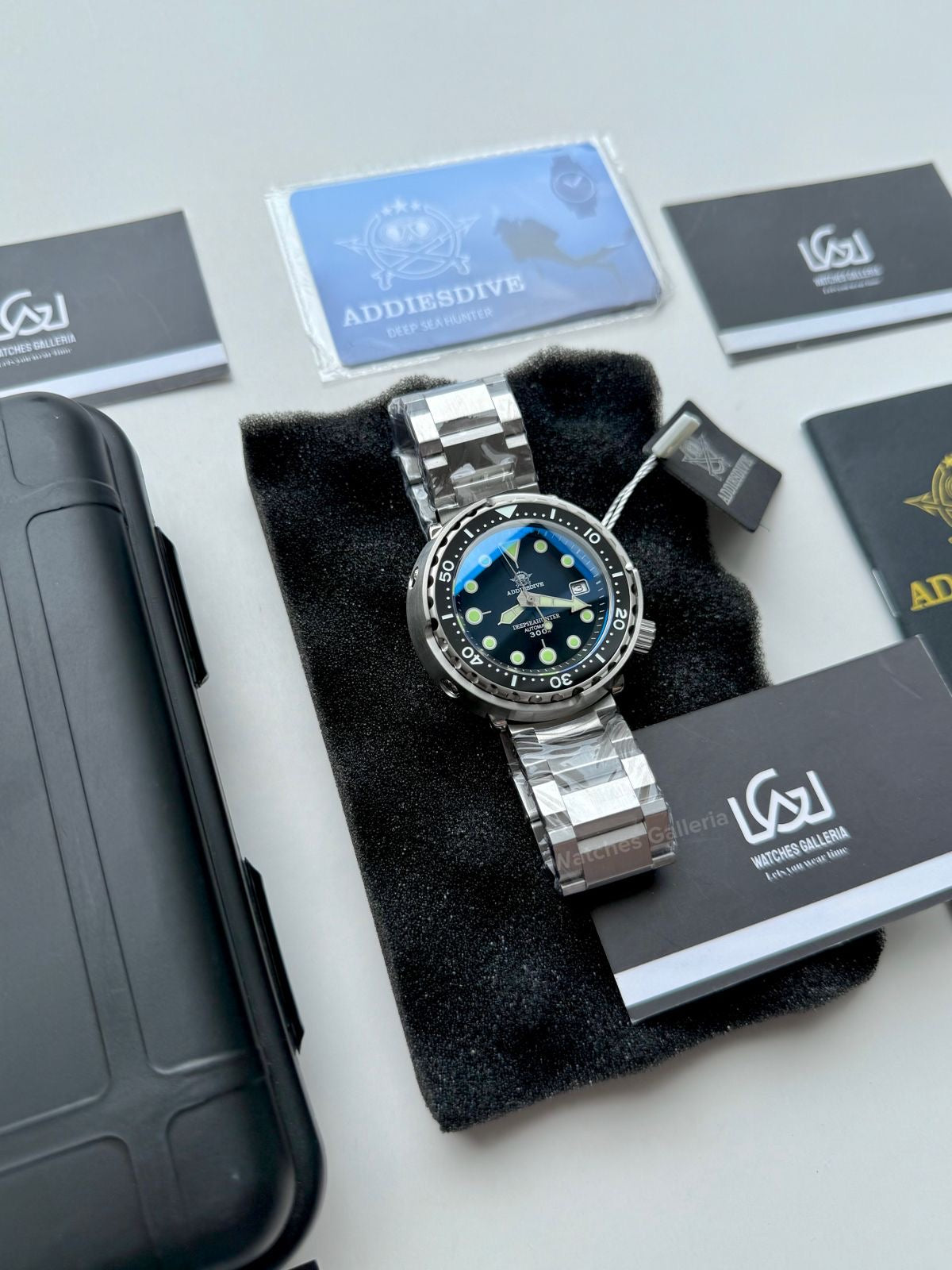 Addiesdive Tuna Deep Sea Hunter Diver Automatic Watch (Black) MY-H5 Watches Galleria © Copyrights All Right Reserved