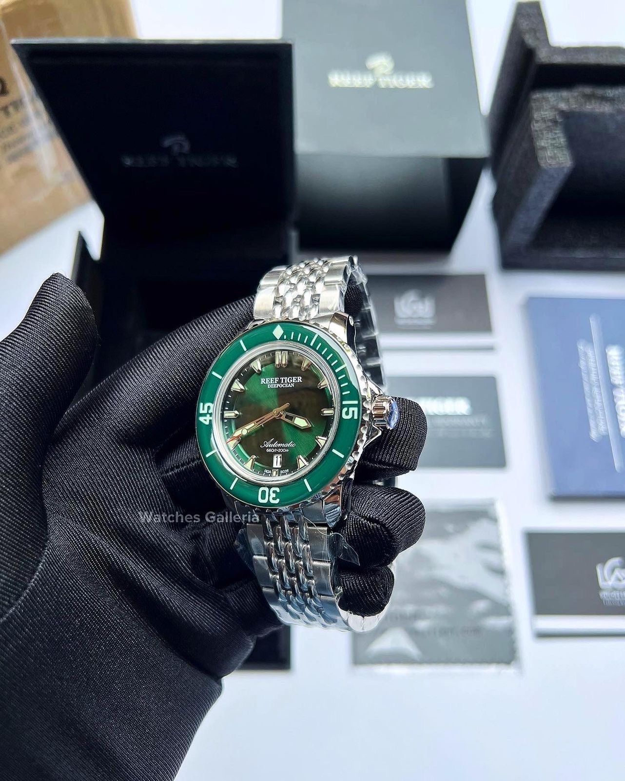 Reef Tiger Captain Cook Deep Ocean (Green) RGA3039