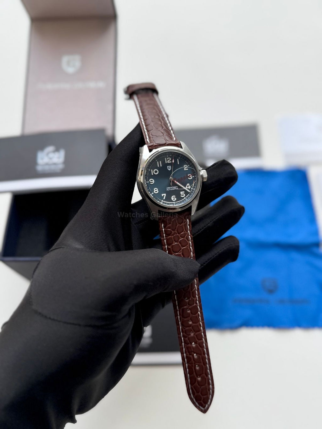 Pagani Design PD1717 Spirit Pilot (Blue/Brown Leather Exclusive) Pagani Design Watch Pakistan