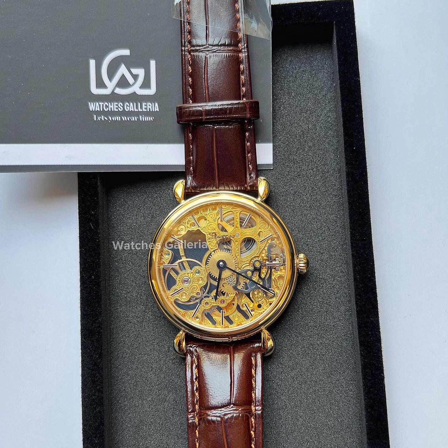 Sugess Skeleton Slimmaster Manual Wind (Brown Gold) SU3600 (Discontinued)