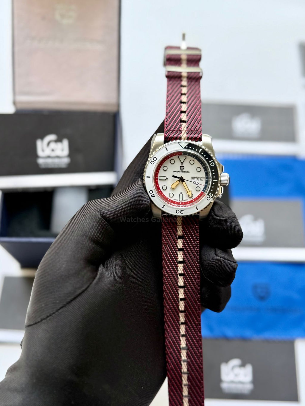 Pagani Design PD1726 Mini Gundam Limited Edition Automatic Watch – Sapphire Crystal, Seiko NH36A, Ceramic Bezel