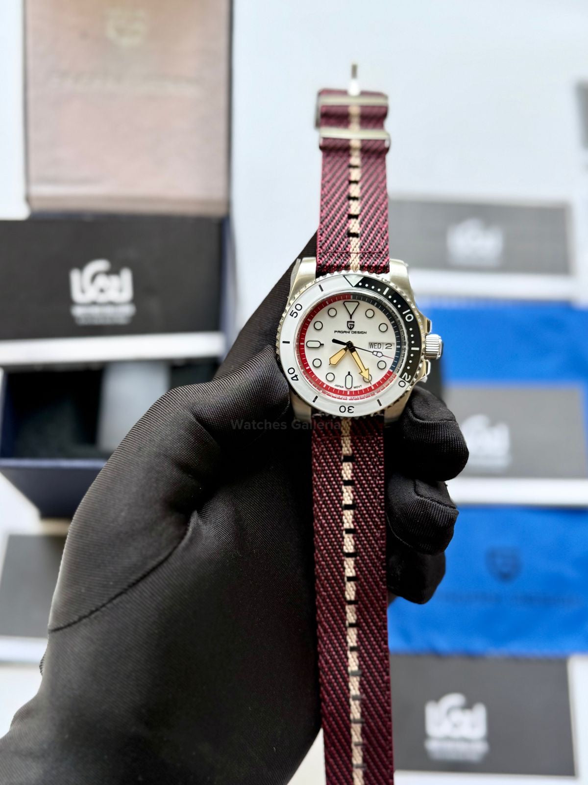 Pagani Design PD1726 Mini Gundam Limited Edition Automatic Watch – Sapphire Crystal, Seiko NH36A, Ceramic Bezel