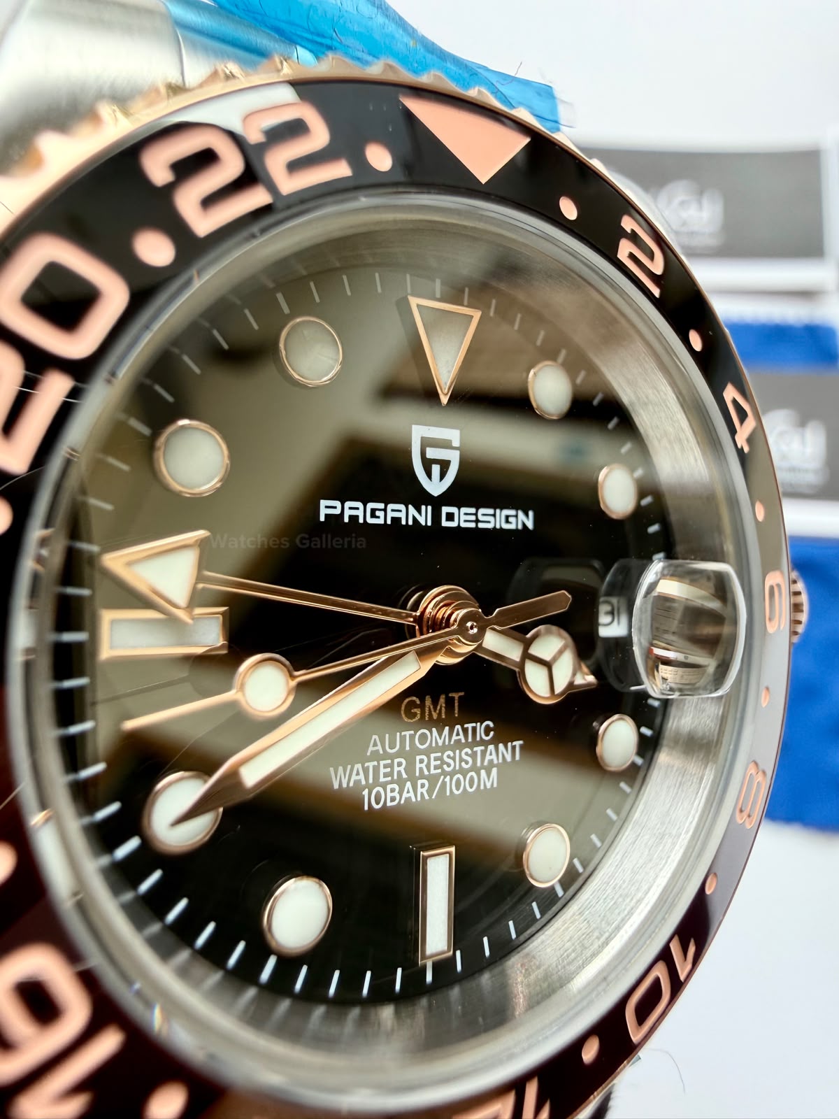 Pagani Design PD1662 GMT Master II Rootbeer Jubilee Limited Edition Automatic Watch | DG5833 GMT | Sapphire Crystal | 100M Waterproof | Pakistan
