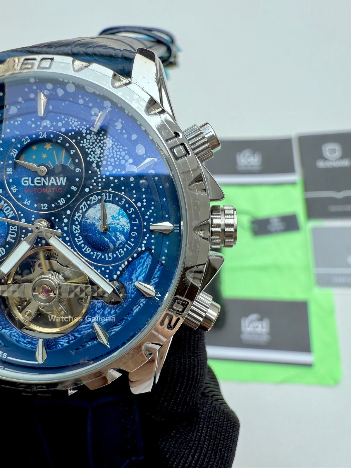 Glenaw Moonphase Automatic (Blue) GL8919 Watches Galleria