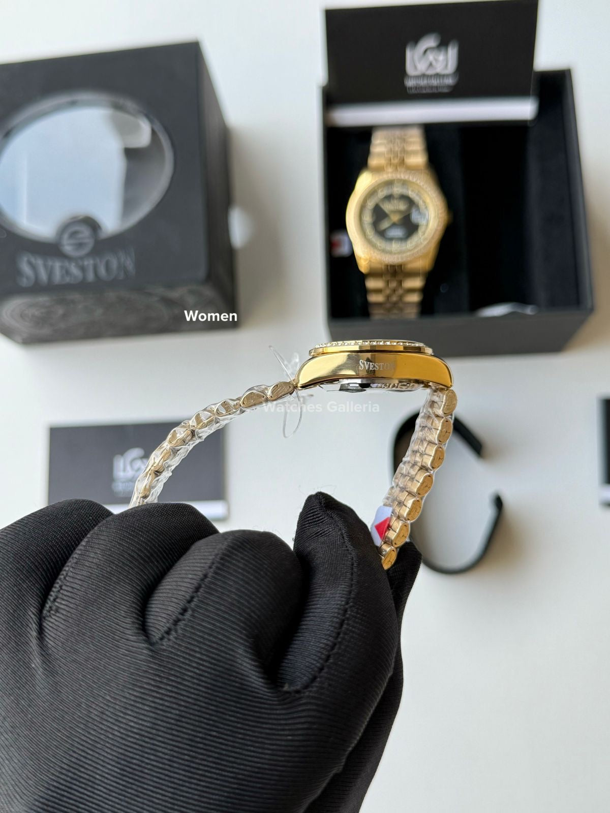 Sveston Couple Watch Quartz Datejust (Stones) SV10030G Watches Galleria